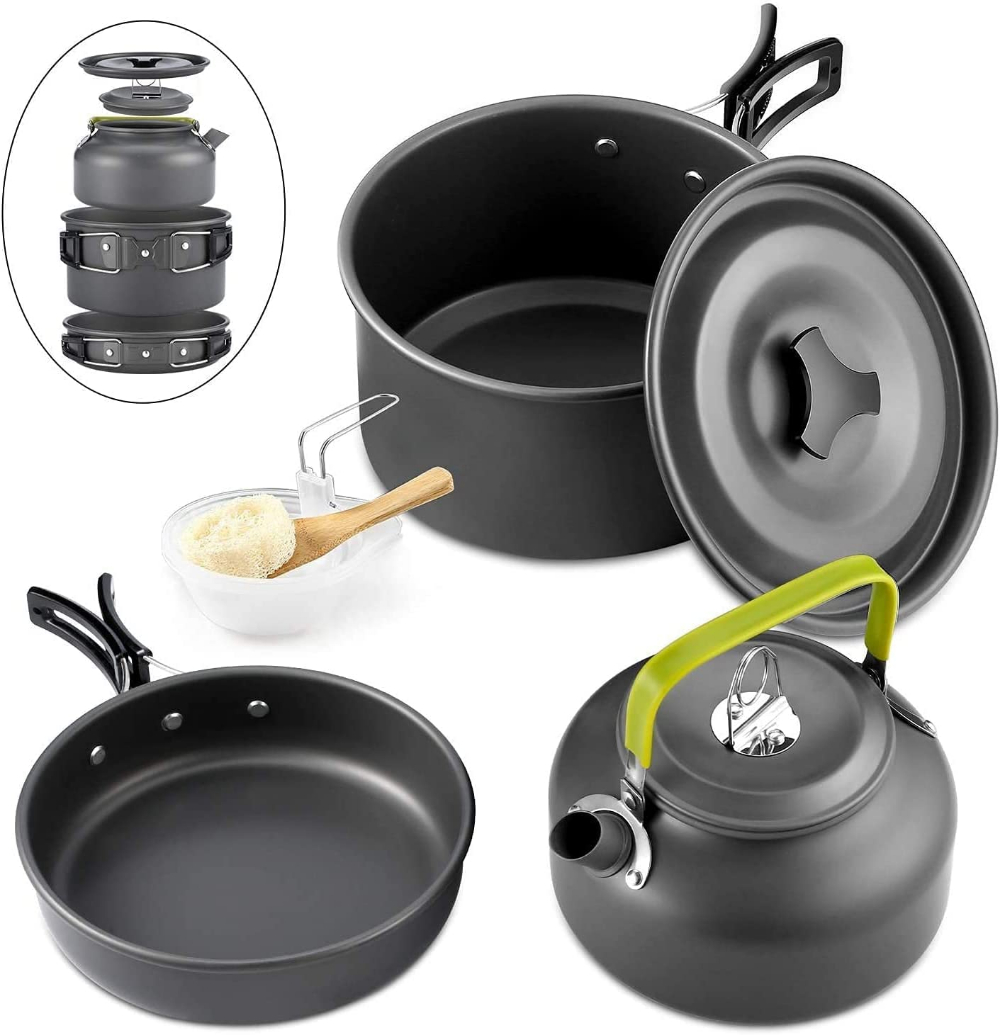 Outdoor Camping Cookware Set A - Camping Cooking Set 2 Person review and price