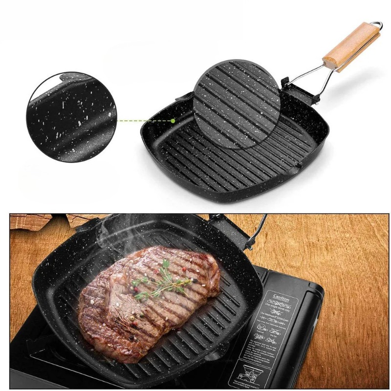 Square Grilling Skillet Steak  - Skillet Cast Iron Camp review and price