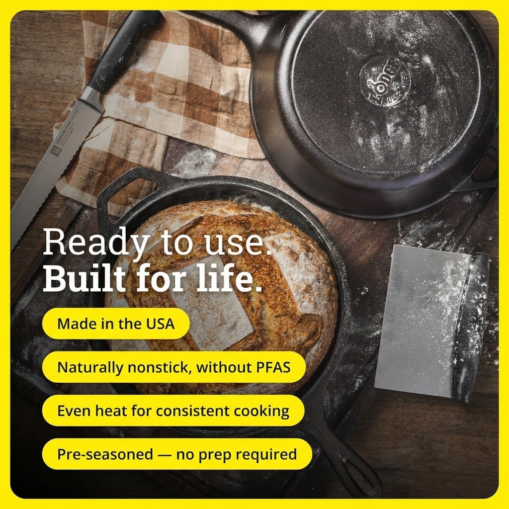 2-in-1 Cast Iron Combo Cooker: - Skillet Cast Iron Camp review and price