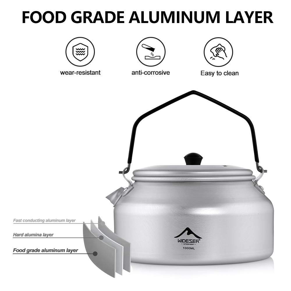 Widesea Camping Outdoor 1L Ket - Camping Cooking Set 2 Person review and price