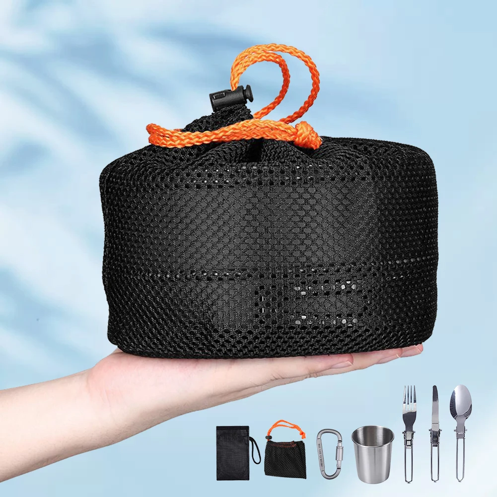Camping Cookware Kit Kettle Po - Camping Outdoor Cooking Set review and price