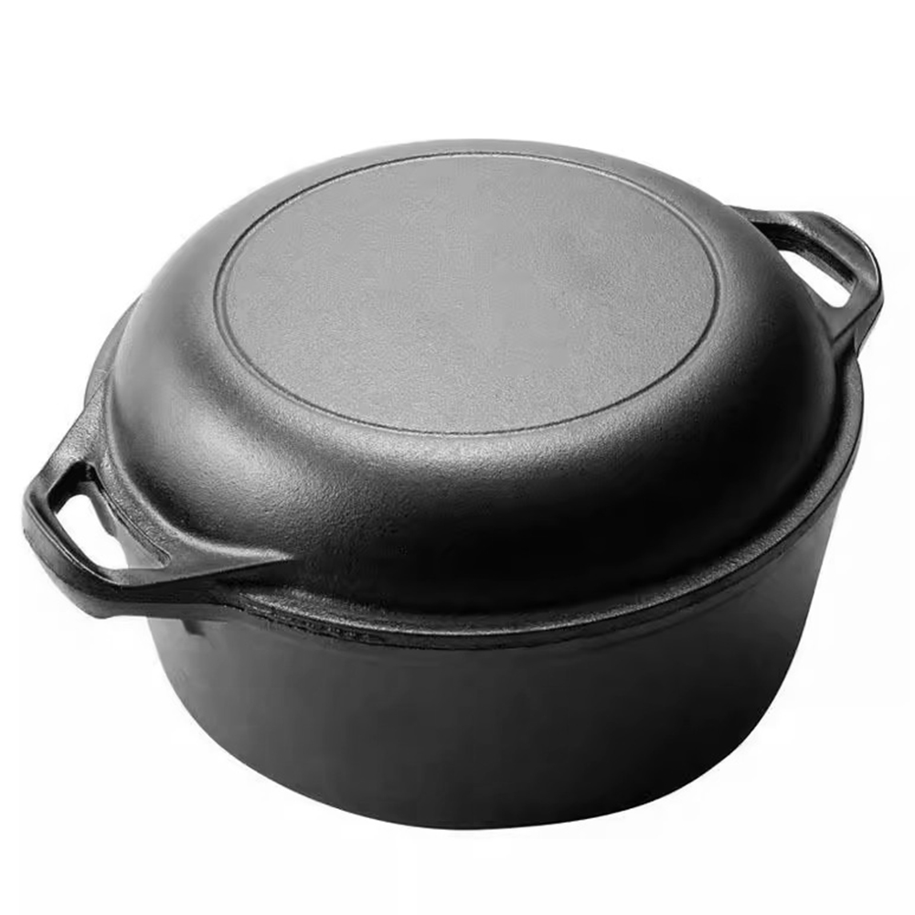 2 in 1 Cast Iron Dutch Oven wi - Skillet Cast Iron Camp review and price
