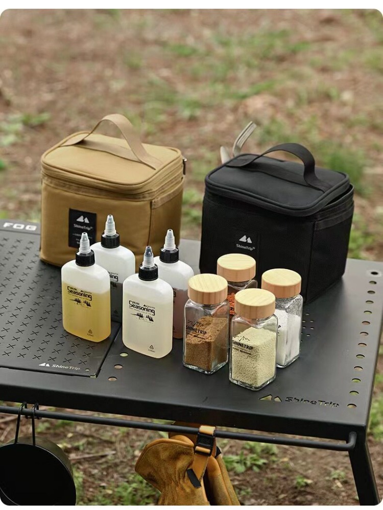 Seasoning Bottle Set Portable  - Camping Cooking Set With Bag review and price