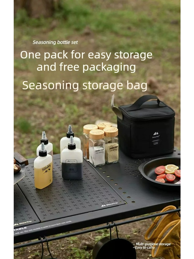 Seasoning Bottle Set Portable  - Camping Cooking Set With Bag review and price