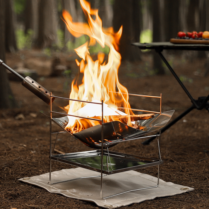 Wood Burning Camping Stove Por - Camping Cooking Fire Pit review and price